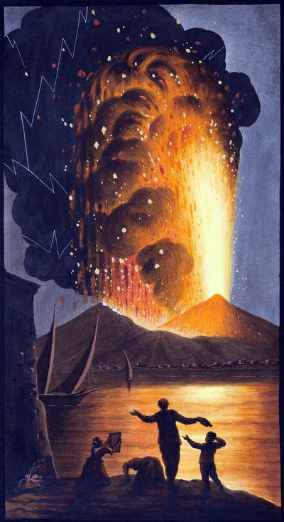 View of the great eruption of Mount Vesuvius on Sunday night August 8th 1779 from His Sicilian Majesty